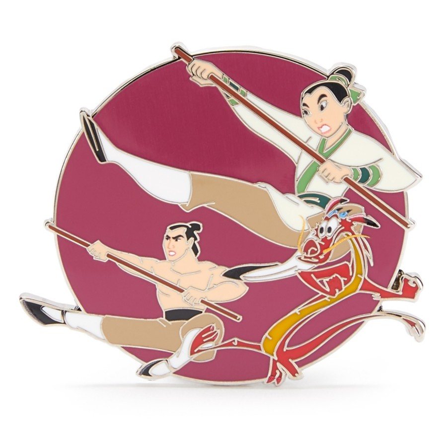 Mulan, Li Shang and Mushu Disney pin product photo